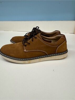 Kids Brown Dress Lace-Up Shoes